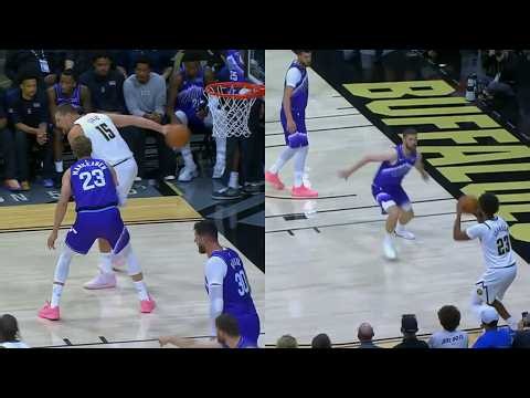 Nikola Jokic insane crosscourt behind the back pass & DeMar first bucket for Nuggets