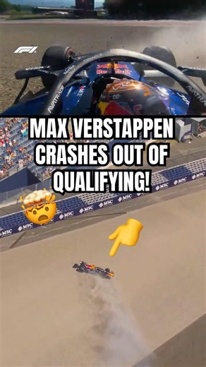 Verstappen Crashes Out Of Qualifying! 🤯