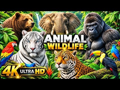 JUNGLE WILDLIFE 4K - Discover Animals That Call The Jungle Home | 60FPS Wildlife Film