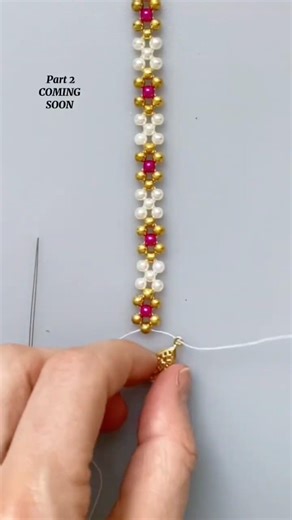 5 min diy beaded bracelet. Part 1 #bracelet #shorts #beading