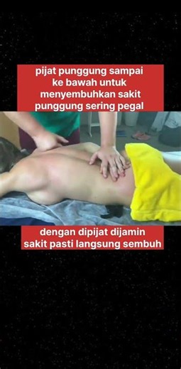 pijat punggung sampai ke bawah untuk menyembuhkan sakit punggung sering pegal #abj #pijat #sports