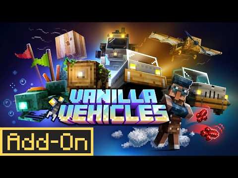 VANILLA VEHICLES ADDON Is EXACTLY What Minecraft Bedrock Needed!