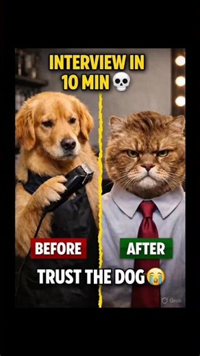 Angry Cat Gets Hired 😂✂️ #shorts #viral #ai #funny