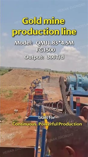 Gold Mine Processing Plant Tour: 300 TPD Capacity with Ball Mill & Classifier