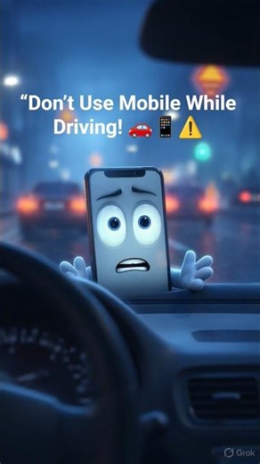 “Don’t Use Mobile While Driving! 🚗📱⚠️#DontTextAndDrive #RoadSafety #DrivingSafety #MobileAddiction