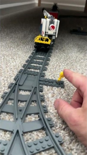 LEGO Train Takes the Switch! 🚂 #LEGO #LEGOCity #LEGOTrains