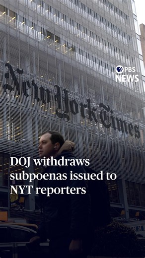 WATCH: DOJ withdraws subpoenas issued to NYT reporters