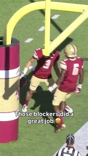 That was a team effort 🫡 #bostoncollege #accfootball #collegefootball