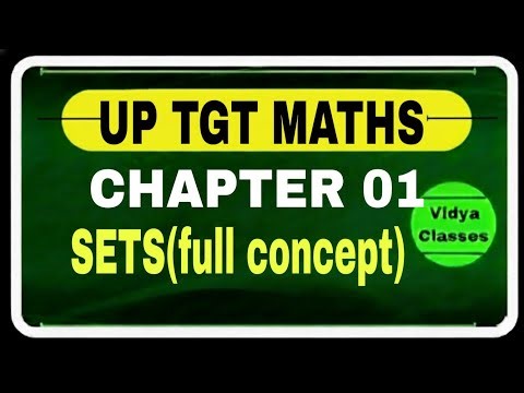 (1st PART )SETS. FOR UP TGT/PGT MATHS 2026 | CHAPTER 01 | BASIC TO ADVANCE LEVAL l