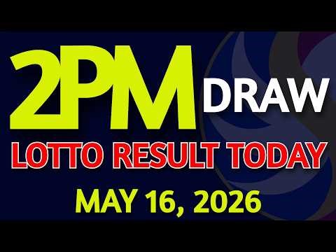 2pm Lotto Result Today May 16, 2026 Swertres Ez2 PCSO