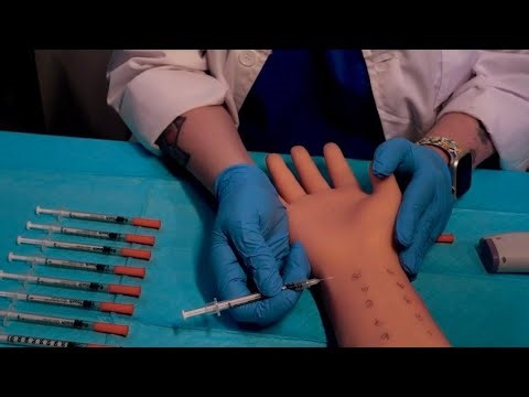 ASMR Allergist Exam & Allergy Testing | Rain Sounds | Medical Roleplay