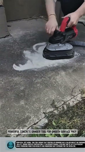 Powerful concrete grinder tool for smooth surface prep #tools