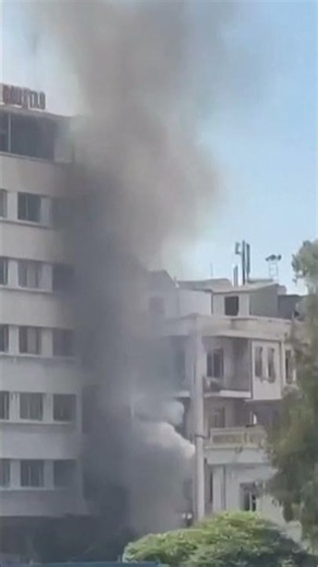 Explosion in Damascusas French President Macron visits Syrian capital