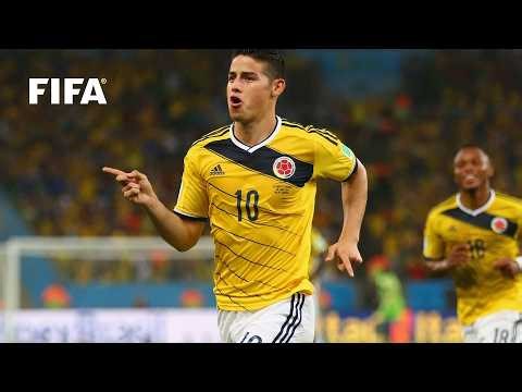 Magical James Rodriguez | Colombia vs Uruguay | 2014 Round of 16