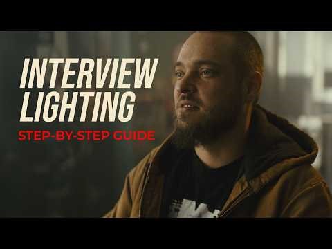 “Cinematic” Interview Lighting in 7 steps