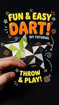 Make a Beautiful & Fun Geometric Dart! 🎯✨ #origami #diy #shorts #dart