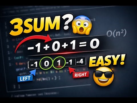 3Sum Interview Question | Must-Know Two Pointer Trick