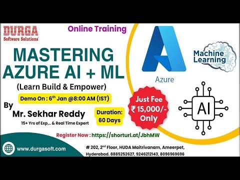 Mastering AZURE AI + ML Online Training @ DURGASOFT