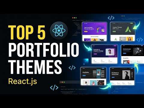 Top 5 Modern Portfolio Theme built with React.js You Must Try in 2026 (With Code & Output)