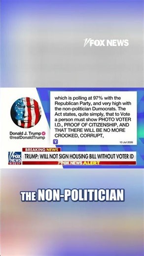 BREAKING: Trump REFUSES to sign bipartisan housing bill 'in PROTEST' #foxnews #news #us #fox