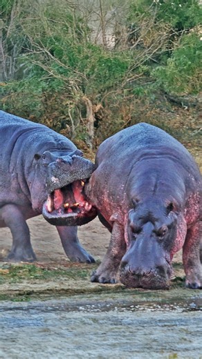 Latest Sightings - Kruger on Instagram: "Hippo bites its rival so hard that it gets its tooth stuck inside of its foe! When hippos fight, it is always intense and brutal. However, this fight took it to another level when the tusk of an attacking bull got stuck in the side of its rival. Despite the hippo desperately trying to run away, the tusk remained firmly stuck, and in the end, it took a lot of effort for the impaled Hippo to escape. This happened at @idubegamereserveofficial #tingedby @rang