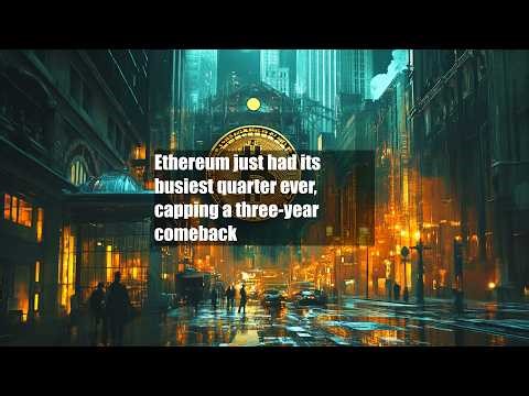 Ethereum just had its busiest quarter ever, capping a three-year comeback