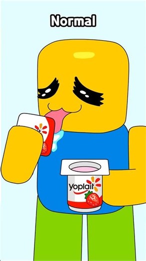 Gugu Gaga Penguin vs Noob Yoplait yogurt & Pizza Mukbang lol / Roblox