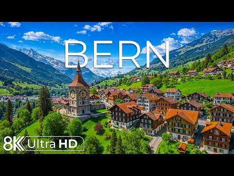 Bern Switzerland 8K | UNESCO Old Town, Aare River & Rose Gardens | Medieval Heart of Switzerland