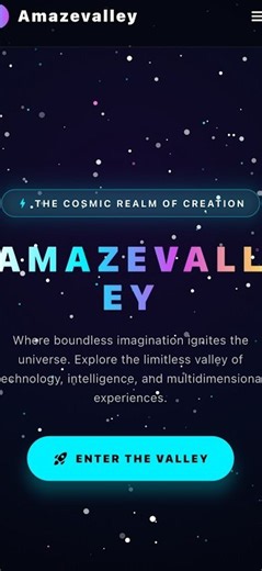 3D Scrollable Website with Responsive for Mobile and Web || Amazevalley