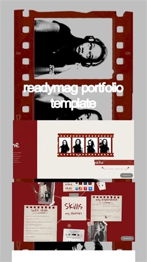 Portfolio template for creatives | readymag, no code, mobile ready | Cover photo website, Cover page design for personal website, Documentation portfolio