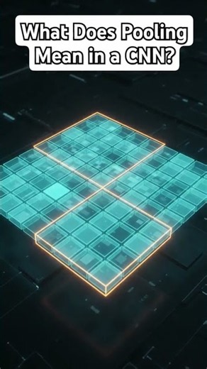 What Does Pooling Mean in a CNN? #AI #CNN #ComputerVision #Shorts