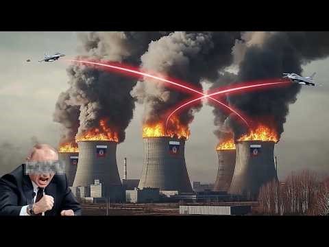 15 minutes ago! The largest nuclear power plant was bombed by US F-35 fighter jets!
