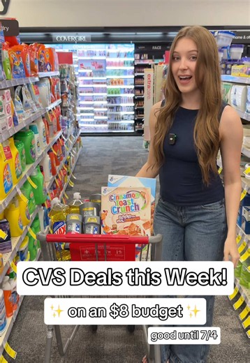 Learn to coupon and roll ExtraBucks at CVS with me! We scored $57 worth of stuff for JUST $8 and these deals are good through 7/4! ✨ Keep in mind the $5 off $20 body wash coupon WILL RESET next week with a new expiration of 7/4! 🫶🏼 #cvsdealsthisweek #cvsdeals #cvscouponing @CVS Pharmacy @ibotta @dovemencare @General Mills