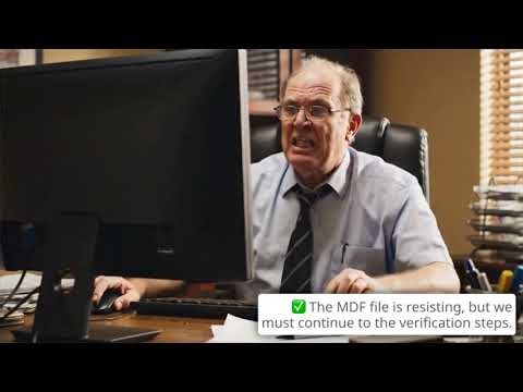 Opening MDF Files (SQL Server Management Studio)