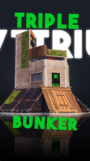 MY BEST TRIPLE BUNKER SOLO/DUO BASE DESIGN | Floorstack Rust 2026 - Yttrium #rustbasedesign #rust