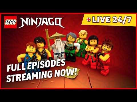 🥷🍿 24/7 LEGO NINJAGO Masters of Spinjitzu 💎 Livestream | Season 1 - 5 Marathon 🎉