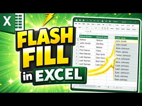 How to Use Flash Fill in Excel — Step-by-Step Guide | In Kannada |