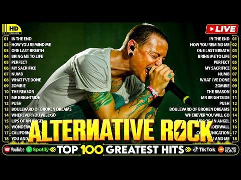 Alternative Rock Of The 90s 2000s ⚡⚡ Linkin Park, Creed, Audioslave, Hinder, Evanescence, Oasis