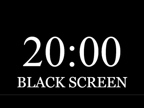 20 Minute Countdown Timer ⏱️ | Black Screen | No Sound