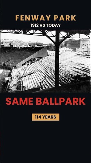 Fenway Park in 1912 vs. Today—Same Ballpark, 114 Years #shorts