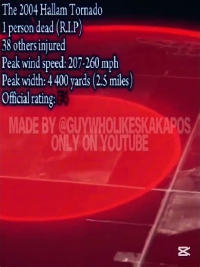 (IT WASN’T RAIN.) The 2004 Hallam F4 #edit #extremeweather #stormchasing #tornado #nebraska #hallam