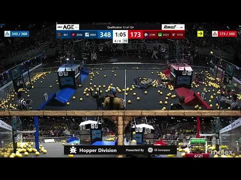 Qualification 13 - FIRST Championship - FIRST Robotics Competition - Hopper Division