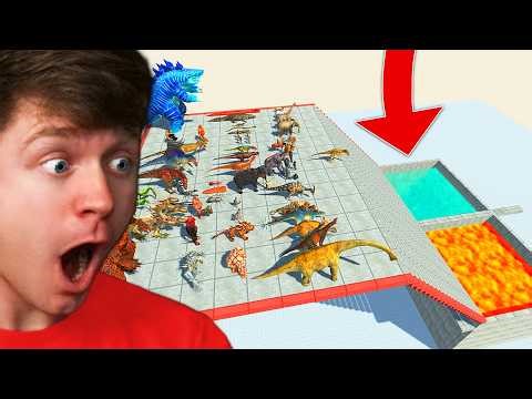 FALL in DEADLY LAVA or SAFE WATER in ARBS!? (Reaction)