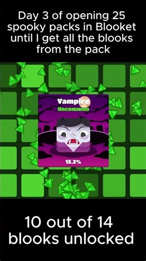 Day 3 of opening 25 spooky packs in Blooket until I get all the blooks from the pack