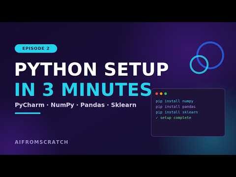 Python ML Setup: From Zero to Scikit-Learn | Part1| #machinelearning #ai #deeplearning #ml