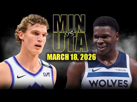 Minnesota Timberwolves vs Utah Jazz Full Game Highlights – March 18, 2026 | NBA Season