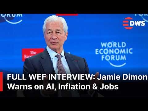FULL WEF INTERVIEW: JPMorgan CEO Jamie Dimon on Trump, AI, Jobs & America’s Economic Future | AC1E