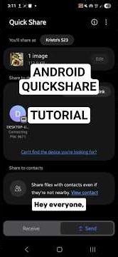 Samsung Quick Share Tutorial: Transfer Files to Windows PC or Mac (also works on other Androids)