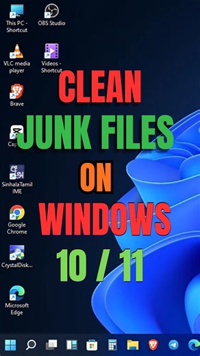 Clean Junk Files on Windows 10 & 11! Use TEMP, %TEMP% & PREFETCH ⚡ #Shorts