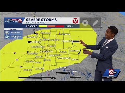 Kansas City weather: Strong to severe thunderstorms possible on Friday